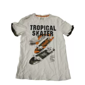 158-164-es fehér deszkás póló - C&A