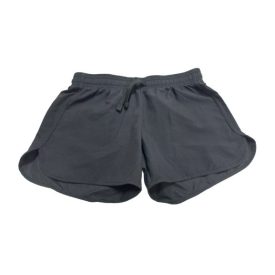 164-es fekete rövidnadrág, short lánynak kötővel