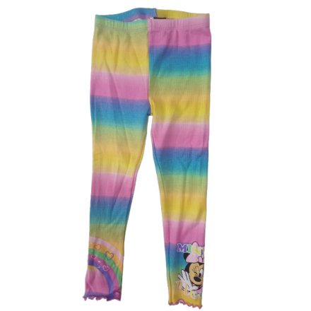 122-es színes csíkos leggings - Minnie egér