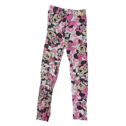 122-es pink-fekete mintás leggings - Minnie egér