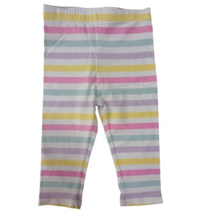 122-es színes csíkos capri leggings - Sinsay