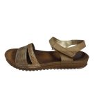 39-es arany valódi bőr szandál