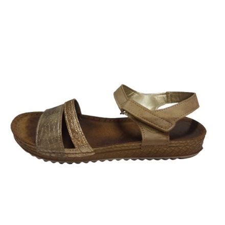 39-es arany valódi bőr szandál