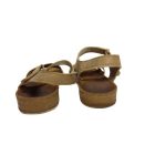 39-es arany valódi bőr szandál