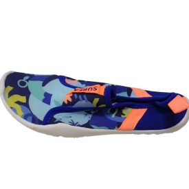 34-35-ös kék mintás vízicipő, strandcipő - Subea