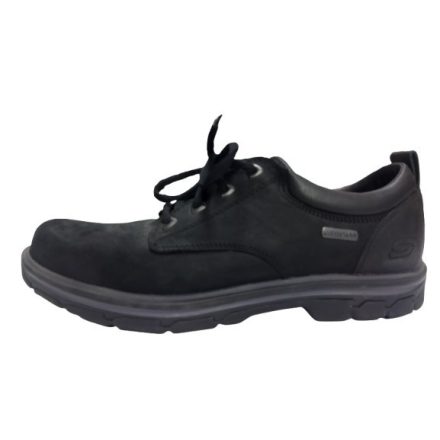 45-ös fekete Memory Foam-os talpú félcipő - Skechers