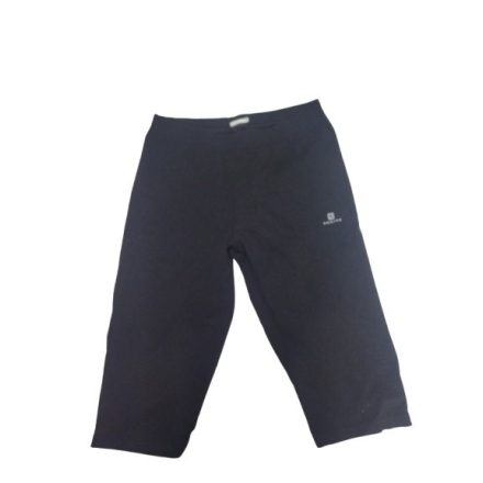 152-158-as fekete pamut leggings jellegű térdnadrág - Decathlon