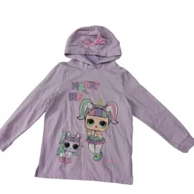 128-as lila pamut kapucnis pulóver - L.O.L Surprise