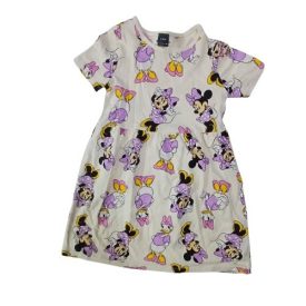   128-as vajszínű rövid ujjú nyári ruha - Minnie & Daisy - Sinsay