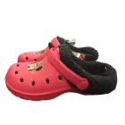 28-29-es pink szőrmével bélelt gumiklumpa, habpapucs - Minnie Egér - ÚJ