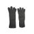 Női szürke ötujjas kötött kesztyű