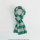 Zöld csíkos kötött sál - Mardekár - Slytherin - Harry Potter  - ÚJ