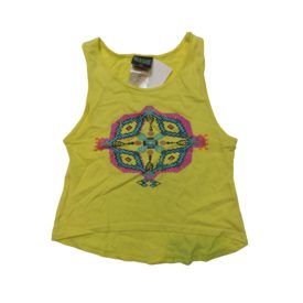 116-os sárga azték mintás ujjatlan lány póló - Alive