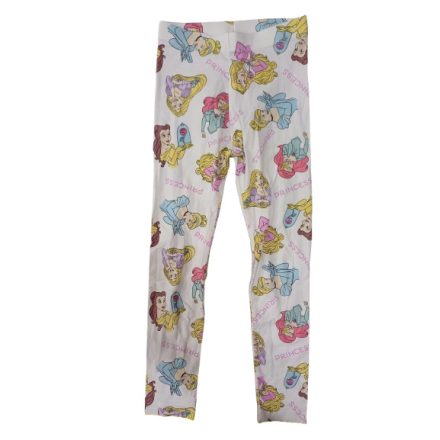 128-as fehér mintás leggings - Disney Hercegnők