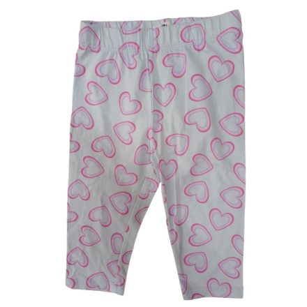 122-es kék szívecskés térdig érő leggings - Sinsay