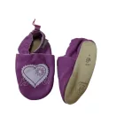 23-24-es lila szivecskés bőr cipőcske - Sterntaler
