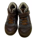 27-es barna tépőzáras bőr félcipő, bakancs - Clarks