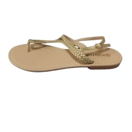Női 42-es arany saru, flip-flop szandál - Bodyflirt - ÚJ