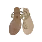 Női 42-es arany saru, flip-flop szandál - Bodyflirt - ÚJ