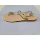 Női 42-es arany saru, flip-flop szandál - Bodyflirt - ÚJ