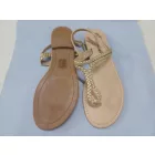 Női 42-es arany saru, flip-flop szandál - Bodyflirt - ÚJ