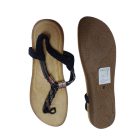 37-es fekete puhatalpú, szivacsos talpú szandál - ÚJ