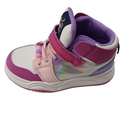 31-es fehér-lila félmagas szárú cipő, bakancs - Sinsay - ÚJ