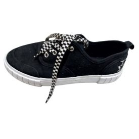 36-os fekete vászon félcipő - H&M