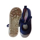 31-es sötétkék csillogó tépőzáras vászoncipő - Padini (orra kicsit koszos)