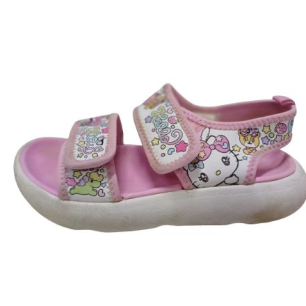 30-as rózsaszín-fehér tépőzáras szandál - Hello Kitty (kicsit használtabb)