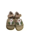 20-as drapp virágos bőr szandál - Prego Kids - ÚJ