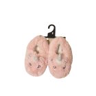 30-31-es szőrmés rózsaszín ezüst szarvú unikornisos mamusz - In Extenso - ÚJ