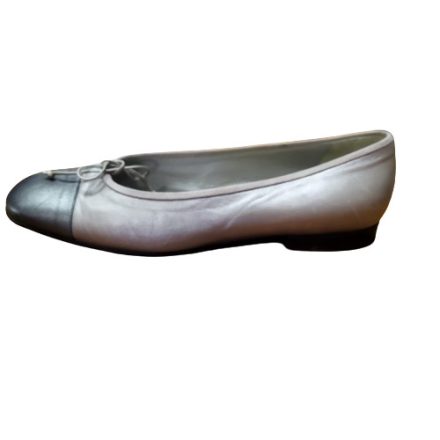 Női 38-as fényes drapp balerina cipő (bőr)
