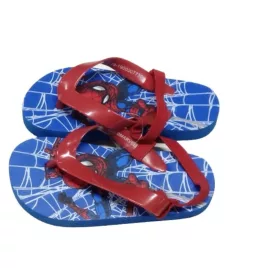   24-25-ös kék-piros szivacsszandál, flip-flop papucs - Spiderman - Pókember - ÚJ 