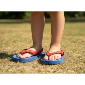   24-25-ös kék-piros szivacsszandál, flip-flop papucs - Spiderman - Pókember - ÚJ 