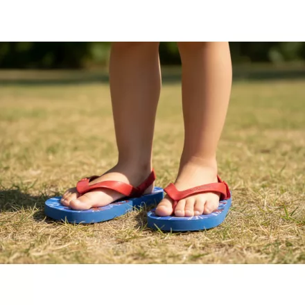 24-25-ös kék-piros szivacsszandál, flip-flop papucs - Spiderman - Pókember - ÚJ 