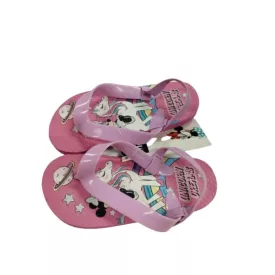   24-25-ös rózsaszín flip-flop papucs, szivacsszandál - Minnie Egér - ÚJ