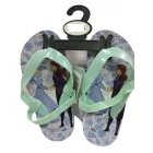 24-25-ös lila flip-flop papucs, szivacsszandál - Frozen - Jégvarázs - Disney - ÚJ
