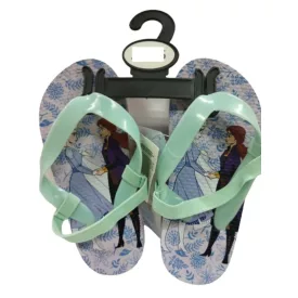   24-25-ös lila flip-flop papucs, szivacsszandál - Frozen - Jégvarázs - Disney - ÚJ