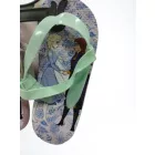 24-25-ös lila flip-flop papucs, szivacsszandál - Frozen - Jégvarázs - Disney - ÚJ