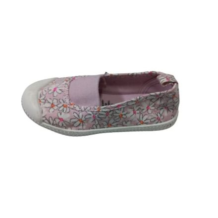 26-os rózsaszín virágos vászoncipő, váltócipő - H&M