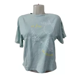 158-164-es mentazöld tengeri csillagos póló - Reserved