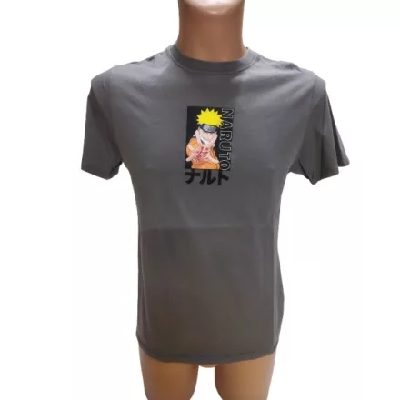 170-es szürke mintás fiú póló - Naruto