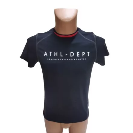 158-164-es fekete feliratos sport felső, sportpóló - C&A