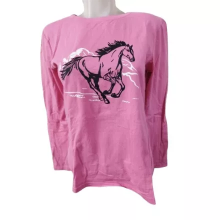 164-170-es pink lovas pamutfelső - Bonprix - BPC