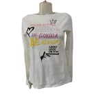 164-es fehér feliratos pamutfelső - Benetton