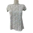 164-es kék virágos póló - Reserved