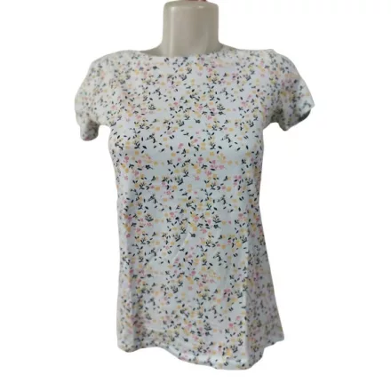 164-es kék virágos póló - Reserved