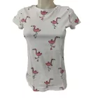 164-es fehér flamingós póló - Reserved