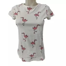 164-es fehér flamingós póló - Reserved